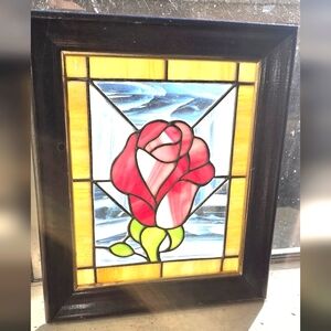"Stained glass" rose Art!